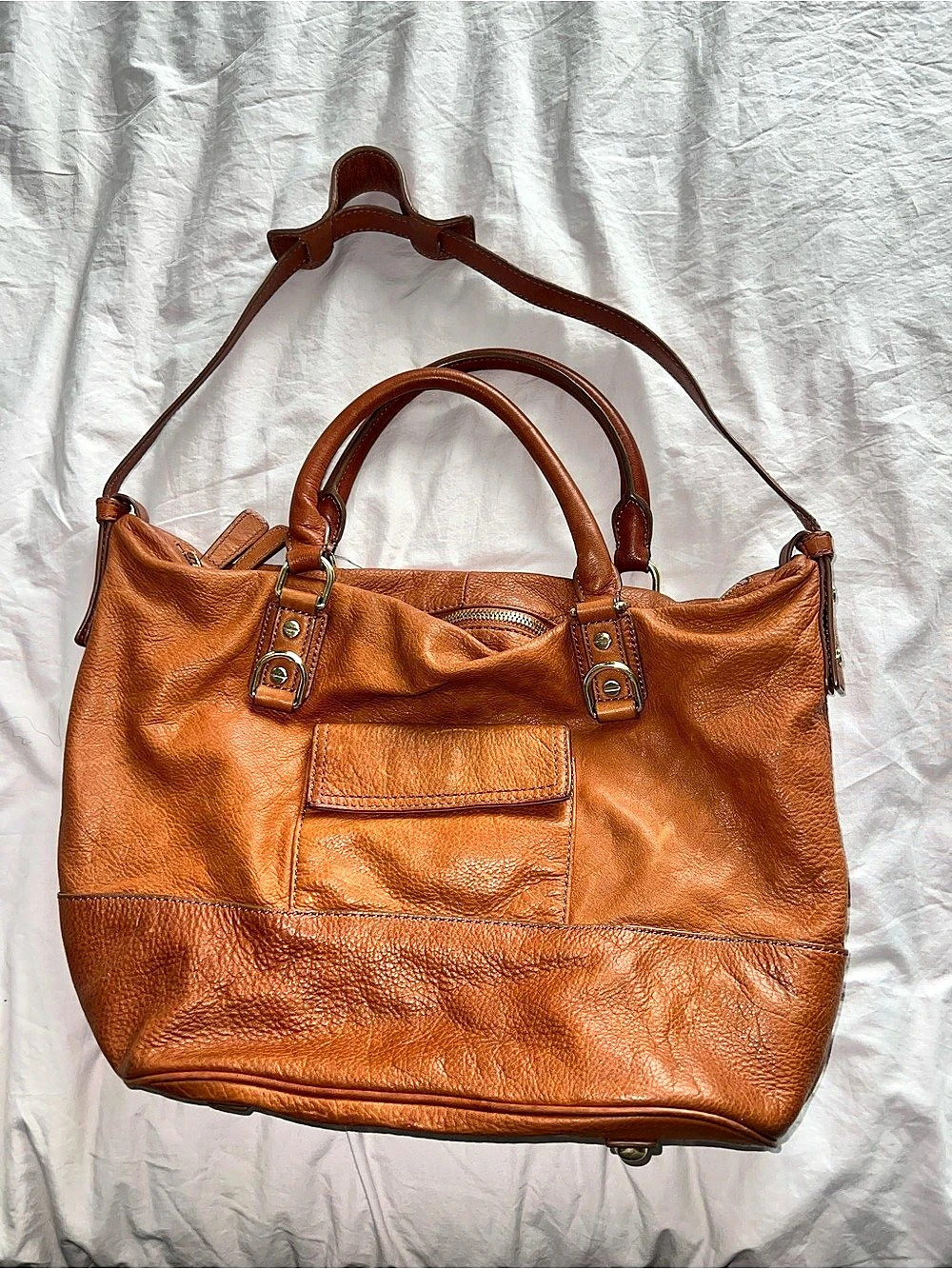 J.Crew Leather Tote Bag in Brown